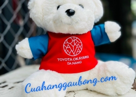Cuahanggaubong.com sản xuất 500 gấu bông thương hiệu cho TOYOTA OKAYAMA DANANG