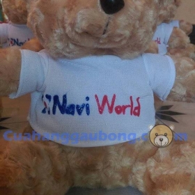Gấu Bông Theo Yêu Cầu Logo Navi World