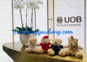 Cuahanggaubong.com hoàn thành đơn đặt hàng 200 gấu bông theo yêu cầu cho ngân hàng UOB