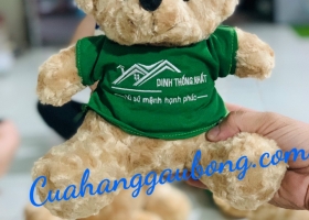 Cuahanggaubong.com vừa sản xuất thành công 200 con gấu bông quà tặng cho công ty bất động sản Dinh T