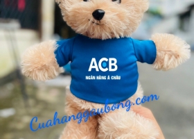 Cuahanggaubong.com đã sản xuất 300 gấu bông thương hiệu cho ngân hàng ACB