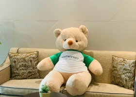 Cuahanggaubong.com Sản xuất quà tặng gấu bông thương hiệu cho Khách Sạn Somerset