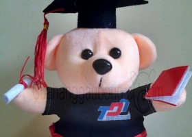 Gấu bông tốt nghiệp trường Đại học Tôn Đức Thắng